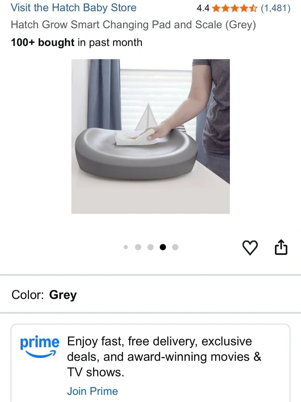 Hatch Grow Smart Change Pod For Baby